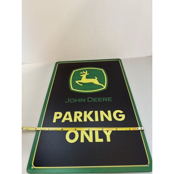 John Deere Parking Only Tin Sign 12x8 Brand New Pre-Drilled Wall Decor NEW - Picture 6 of 6